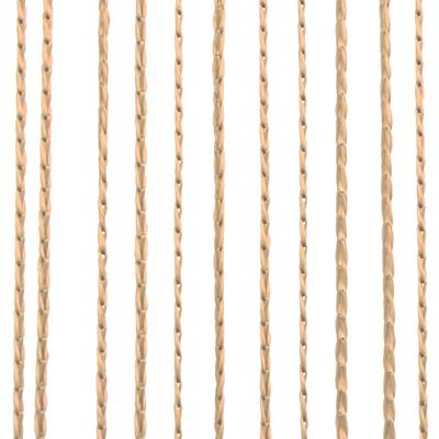 vidaXL String Curtains 2 pcs 140x250 cm Beige