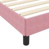 vidaXL Box Spring Bed with Mattress Pink 180 x 220 cm Fabric
