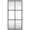 vidaXL Wall Mirror Black 30x60 cm Rectangle Iron
