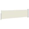 vidaXL Patio Retractable Side Awning 140x500 cm Cream