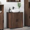 vidaXL Bathroom Cabinet with Storage Brown Oak 61 x 35 x 64 cm
