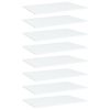 vidaXL Bookshelf Boards 8 pcs White 60x40x1.5 cm Engineered Wood