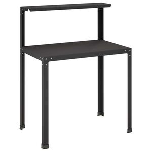 vidaXL Potting Table 80 x 50 x 104 cm Powder-Coated Steel Black