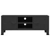 vidaXL Industrial TV Cabinet Black 105x35x42 cm Metal