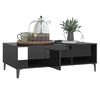 vidaXL Coffee Table High Gloss Black 103.5x60x35 cm Engineered Wood