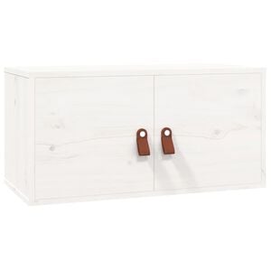 vidaXL Wall Cabinet White 60x30x30 cm Solid Wood Pine