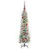 vidaXL Artificial Christmas Tree with 150 LEDs with Stand White 120 cm
