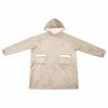 vidaXL Blanket Hoodie Beige M Fleece and Flannel