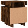 vidaXL Bedside Cabinets with LED Lights 2 pcs Smoked Oak 40x39x48.5 cm