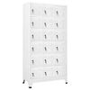 vidaXL Locker Cabinet | Grey | Sheet Metal | Large | Locker Cabinet