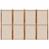vidaXL 4-Panel Room Divider Taupe 280x180 cm
