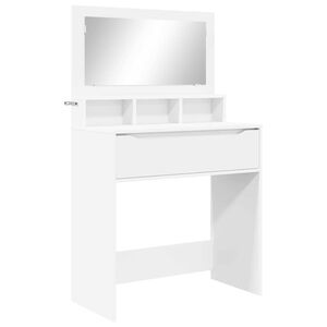 vidaXL Bedroom Dressing Tables with Drawer White 80 x 39.6 x 135 cm