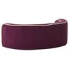 vidaXL Foldable Dog Sofa Burgundy 73x67x26 cm Plush Washable Cushion