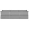 vidaXL Planter Light Grey 290 x 100 x 75 cm Galvanised Steel