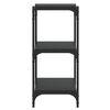 vidaXL Book Cabinet Black 100x33x70.5 cm Engineered Wood and Steel
