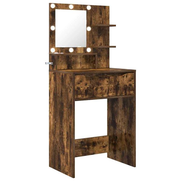 vidaXL Bedroom Dressing Tables Smoked Oak 80 x 39.6 x 135 cm