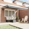 vidaXL Awning Frame White 350 x 250 cm Aluminium