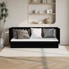 vidaXL Day Bed without Mattress Black 75x190 cm Small Single Solid Wood Pine