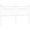vidaXL Metal Headboard White 160 cm