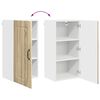 vidaXL Kitchen Cabinet with Storage Kalmar Sonoma Oak 40 x 31 x 80 cm
