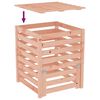 vidaXL Composter 63.5x63.5x77.5 cm Solid Wood Douglas