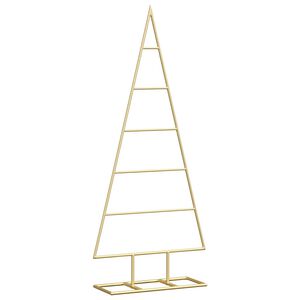 vidaXL Metal Christmas Tree Gold 90 cm Powder-coated steel