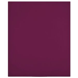 vidaXL Jersey Fitted Sheet Bordeaux 160x200 cm Cotton
