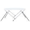 vidaXL 2 Bow Bimini Top White 180x130x110 cm