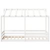 vidaXL Kids' Bed with Roof White 90x200 cm Solid Wood Pine