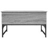 vidaXL Coffee Table Grey Sonoma 70x50x40 cm Engineered Wood and Metal