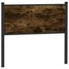 vidaXL Headboard Smoked Oak 100 cm Engineered Wood and Steel