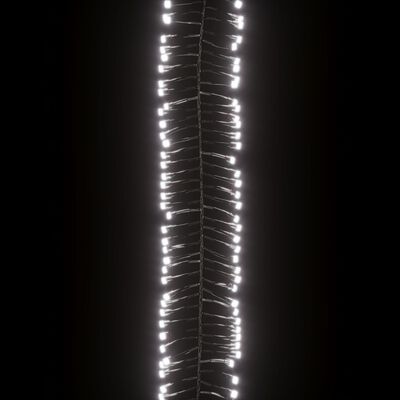 vidaXL LED Cluster String with 1000 LEDs Cold White 11 m PVC