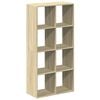 vidaXL Room Divider Bookcase Sonoma Oak 69,5x29x137,5 cm Engineered Wood