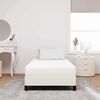 vidaXL Bed Mattress with Mattress Cream 90 x 190 cm Fabric