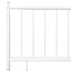 vidaXL Bed Frame without Mattress White Metal 90x200 cm