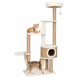 vidaXL Cat Tree with Luxury Cushions and Scratching Post 148cm Seagrass