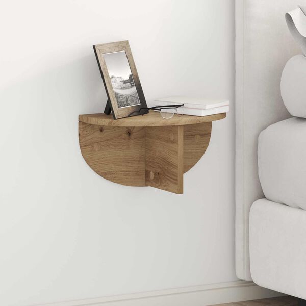 vidaXL Wall Shelf Artisan Oak 38 x 19 x 19 cm Engineered Wood