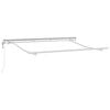 vidaXL Retractable Awning Anthracite and White 300 x 200 cm