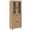 vidaXL Highboard 2 pcs Artisan Oak 69.5 x 34 x 180 cm Engineered Wood