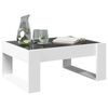 vidaXL Coffee Table with Infinity LED White 70x53x30 cm