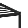 vidaXL Metal Bed Frame without Mattress Smoked Oak 80x200 cm