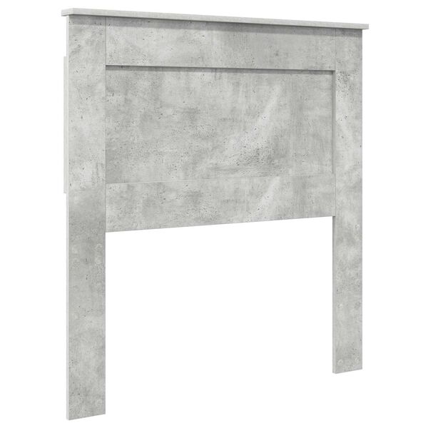 vidaXL Headboard with Headboard Concrete Grey 75 cm Engineered Wood
