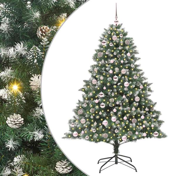 vidaXL Artificial Christmas Tree with Stand Green 126 x 126 x 180 cm