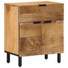 vidaXL Bedside Cabinet Brown 50x33x60 cm Solid Wood Mango