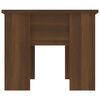 vidaXL Coffee Table Brown Oak 79x49x41 cm Engineered Wood
