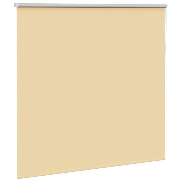 vidaXL Roller Blind Blackout Beige 155x175 cm Fabric Width 151.6 cm Polyester