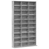 vidaXL CD Cabinet Grey Sonoma 102x23x177.5 cm Engineered Wood