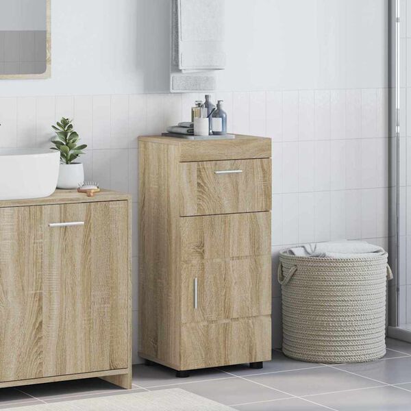 vidaXL Bathroom Cabinet Set TULUM Sonoma Oak 37 x 31.5 x 82 cm