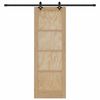 vidaXL Sliding Door ORKDAL Brown 73.5 x 211 cm Solid Pine Wood