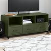 vidaXL TV Cabinet Olive Green 100.5x39x43.5 cm Steel